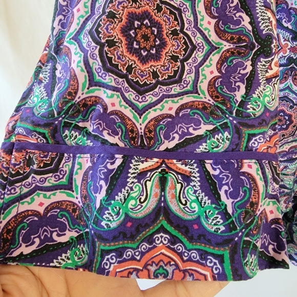 VICTORIA'S SECRET Multicolored Floral Sleepwear Dress Sz S/P LS Collared Modal - Picture 6 of 12